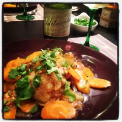 sweet and sour chicken with edelzwicker