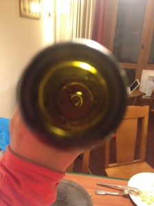cork through bottle